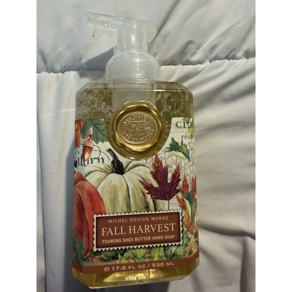 SHEA BUTTER FOAMING HAND SOAP Fall Harvest Michel Design Works 17.8 Ounces